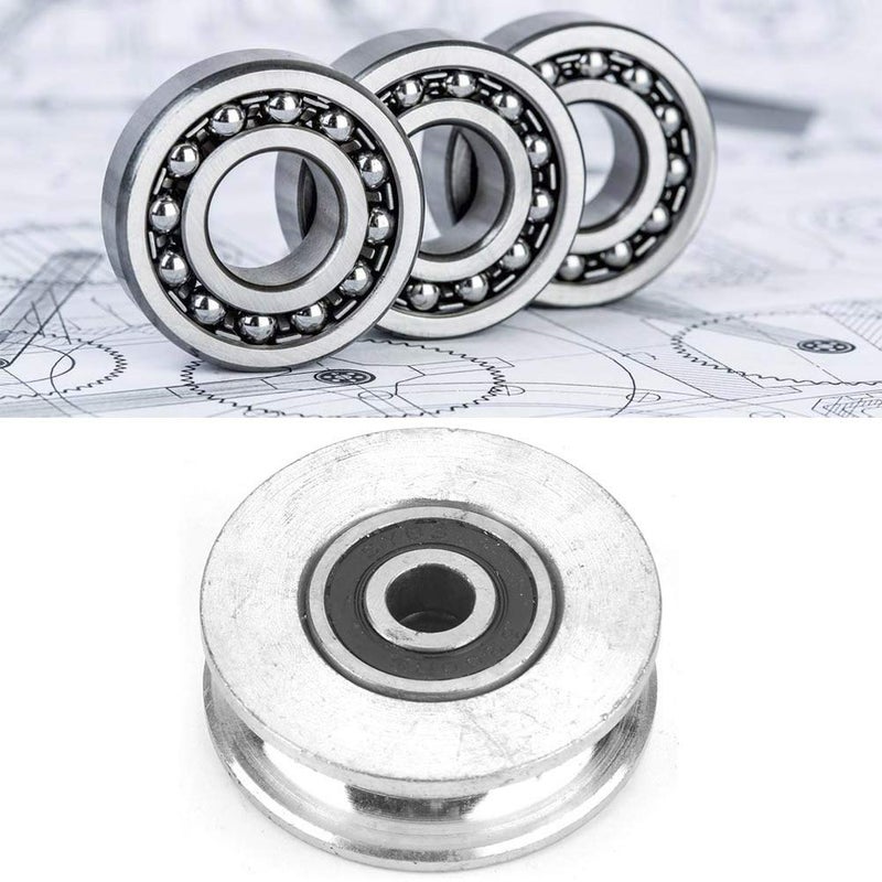 Hyuduo Bearing Block, Wire Rope Wheel, Deep U Pulley, Double Bearing Wheel Block Wire Rope Lifting (diameter28mm), Snatch Blocks (Diameter 56mm) - Image 5